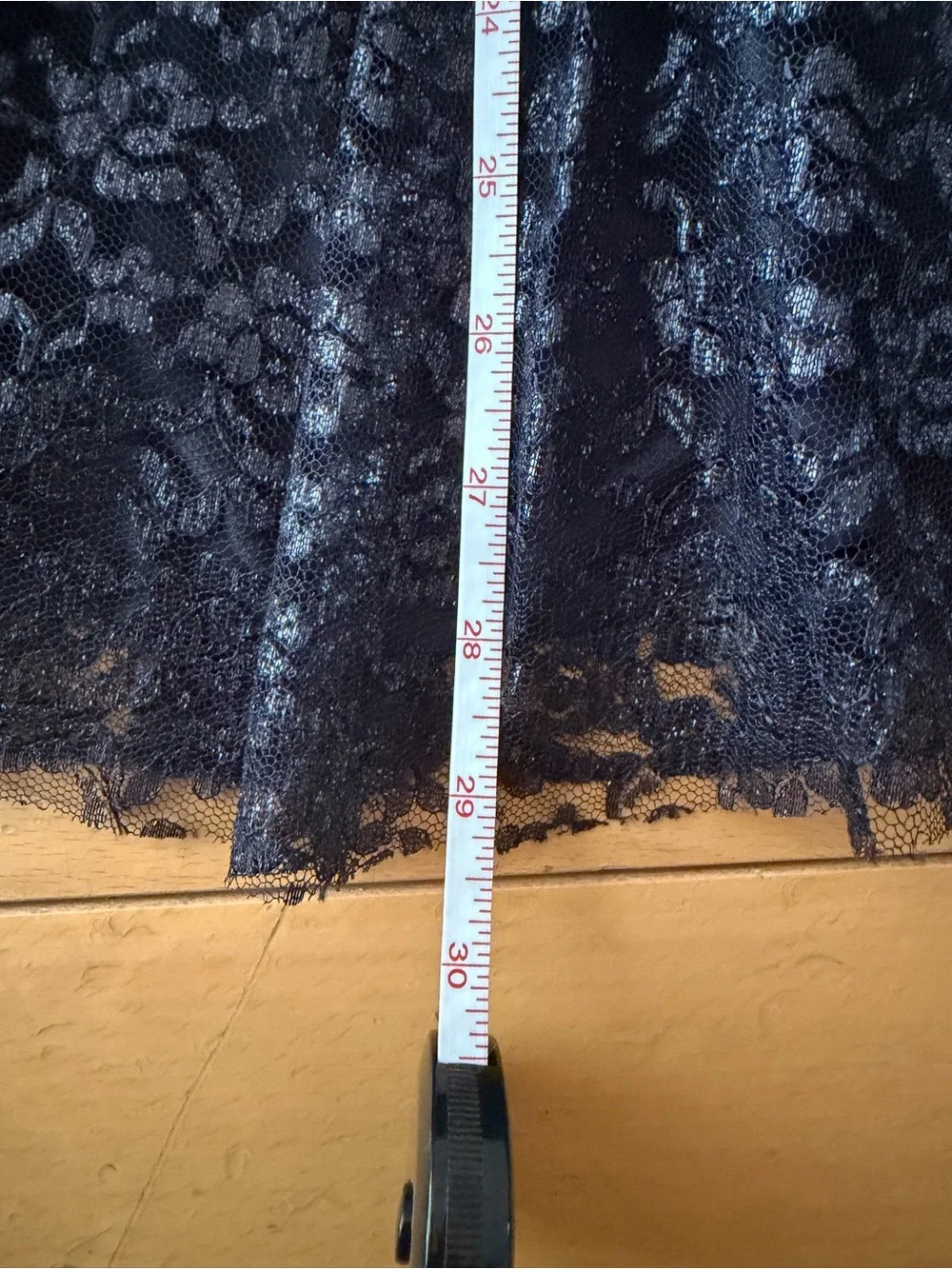 Betsey Johnson Black Strapless Lace Party Dress - Picture 11 of 11
